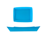 BANDEJA RECTANGULAR CELESTE X2